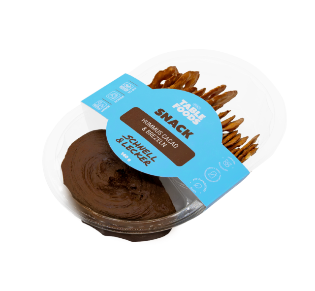 Hummus cacao mit brezeln