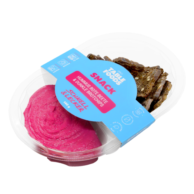 Hummus rote-beete & dunkle brotchips